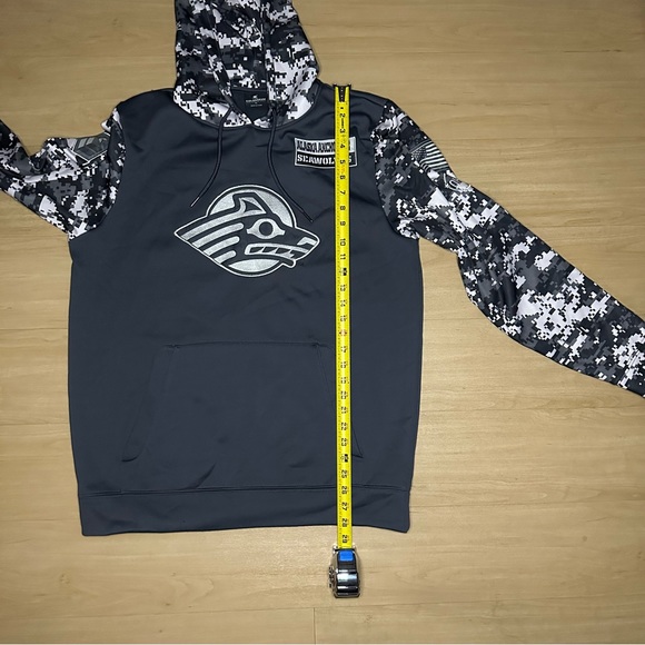 Men's Colosseum Charcoal Alaska Anchorage Seawolves Military Appreciation Camo L - Picture 12 of 12